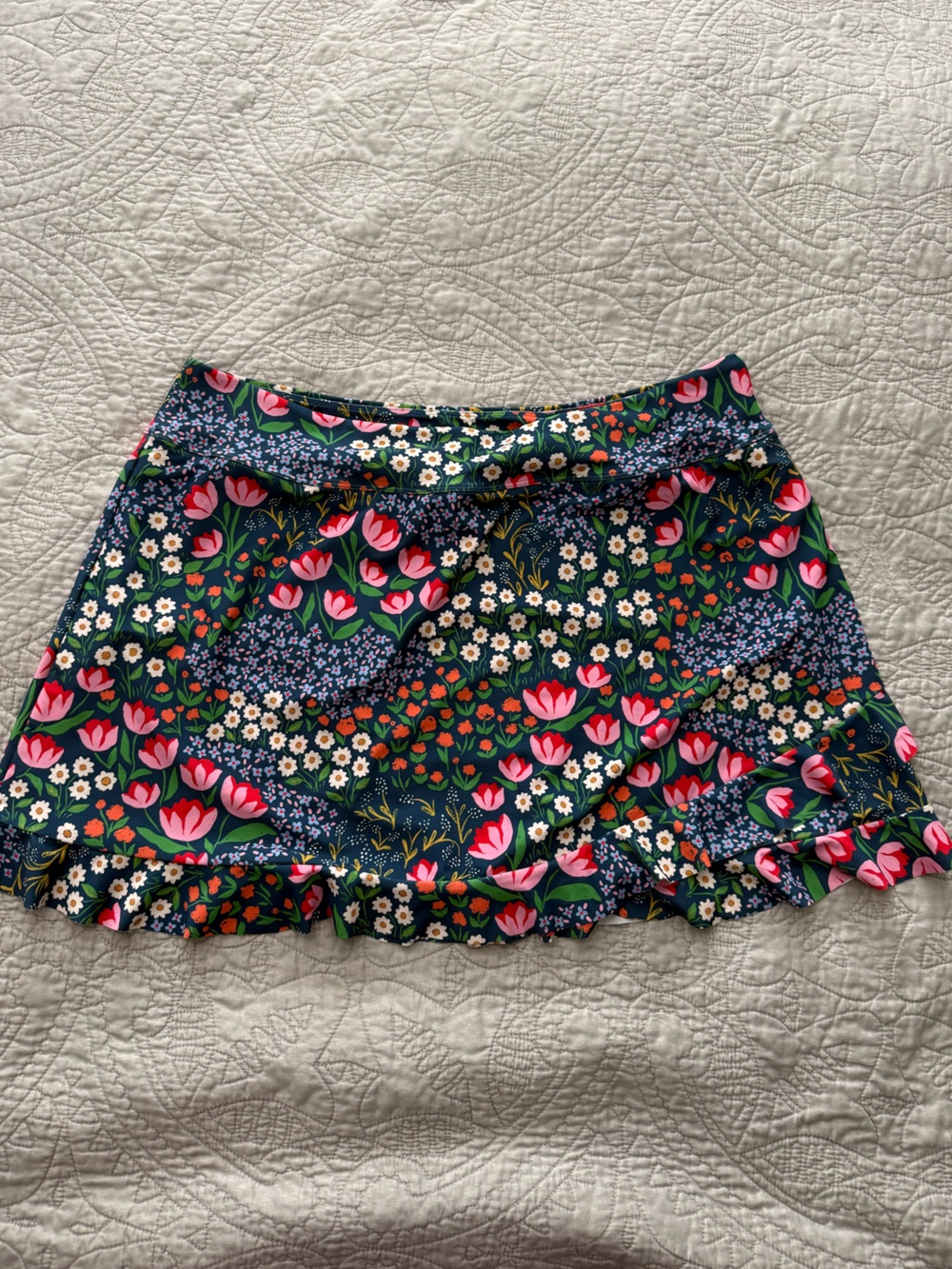 Lime Ricki x Lars Floral Ultra High-Waist Swim Skirt w/ Bottoms 3X NWOT